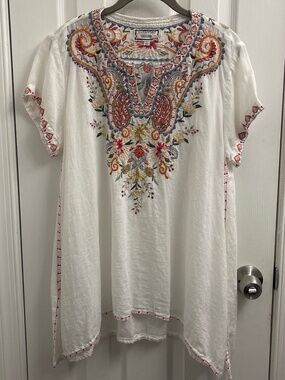 Johnny Was Workshop Embroidered Tunic